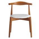 Modway Stalwart Dining Side Chairs - Dark Walnut/White - 2 Pack-9