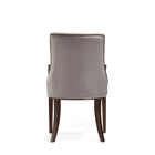 Manhattan Comfort - Ensemble de 6 chaises de salle à manger modernes Shubert en similicuir et velours, coloris gris clair-22,75 po L x 23 po l x 37,25 po H