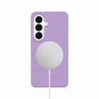 Blu Element - Étui MagSafe en silicone pour Samsung Galaxy S26, Lavande-Revêtement anti-poussière/anti-traces de doigts