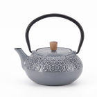 Minimal - Théière en fonte émaillée Minimal - Sakura Gris - 0,6 L-Théière en fonte polie à la main pour une finition lisse