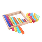 TickiT - Plateau miroir en forme de cube de pierres précieuses - Ensemble de 101-Ressource visuelle polyvalente : empilez et construisez des scènes, des séquences et des motifs colorés et de petit monde. Les enfants peuvent utiliser la base en miroir pour s'observer et observer leurs créations vibrantes