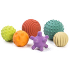 Miniland - MLE97314 Balles sensorielles - ensemble de 6-Lavable et facile à désinfecter.
