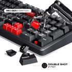 Cybeart Akula 99 Full Size Tri-Mode Wireless RGB Gaming Keyboard - Black-1000 Hz ultra-fast polling with 1 ms latency for precise, lag-free input in gaming or work