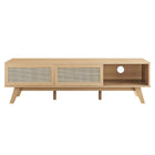 Modway Soma 60" TV Stand - Oak-Non-Marking Foot Pads