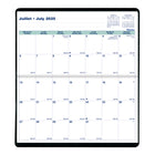 Blueline 2026 18-Month Monthly Pocket Planner - 6-1/2" x 3-1/2" - Assorted Colours - Bilingual-Certified under FSC license code: FSC C102682. The Forest Stewardship Council enables businesses and consumers to choose products made with materials sourced from responsible forestry, promoting environmentally appropriate, socially beneficial, and economically viable management of the world's forests
