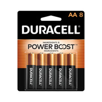 Duracell Coppertop AA Alkaline Batteries - 8 Pack-FORMULATED WITH POWER BOOST INGREDIENTS: AA batteries contain patented POWER BOOST Ingredients which deliver lasting performance in your devices