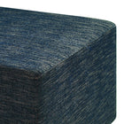 Modway - Callum Gros tissu carré tissé en bruyère de 28" Rembourré Ottoman - Heathered Weave Azure-8