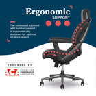 La-Z-Boy Venetta Ergonomic Swivel Executive Office Chair - Black-Durable 5-star metal base and 360° dual-wheel casters