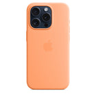Apple Silicone Case with MagSafe for iPhone 15 Pro - Orange Sorbet-Colour: Orange Sorbet