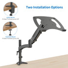 ShoppingAll Adjustable Laptop Mount Stand for Laptops Up to 17" - Black-5