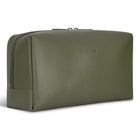 Champs - Trousse de toilette en cuir Onyx - Kaki-Pochette arrière avec fermeture à bouton-pression magnétique