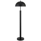 Hudson&Canal York 58" Tall Floor Lamp with Metal Shade - Blackened Bronze-Mid-century modern design for your living room, office space, bedroom, or reading nook