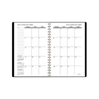 Staples 2026-2027 Weekly/Monthly Academic Planner - 8-1/2" H x 5-1/2" W - Black - Bilingual-Personal information page includes section for general, emergency and medical, class schedule, dates to remember, three year future reference