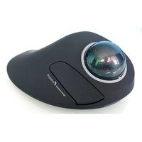 ProtoArc Ergonomic Trackball Mouse - Black-Rechargeable Long-Life Battery 500mAh Li-Po battery lasts up to 60 days, USB-C fast charging
