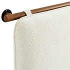 Modway Anela Wall-Mounted Chenille Upholstered Full Headboard - Cream Walnut-7