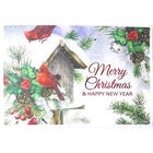Mill Brook Studio Christmas Greeting Cards/Envelopes - 5-3/8" x 7-3/4" - Snowy Bird House - 18 Pack-Card shop quality greeting cards