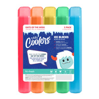 Fit + Fresh Cool Coolers Day Of The Week Ice Blocks - Multicolour-Ice blocks are long-lasting, so food/drinks stay cold for hours