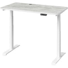 MotionGrey - Bureau assis-debout électrique à double moteur, réglable en hauteur, 120 po de largeur - Cadre blanc-MotionGrey Plateau stratifié de haute qualité (120 x 60 x 2,5 cm) • Double moteur allemand - vitesse de réglage plus rapide (38 mm/s) • Capacité de charge de 113 kg (250 lb) • Clavier à affichage numérique avec mémoire