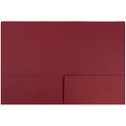JAM Paper Premium Matte Coloured Cardstock Two-Pocket Presentation Folders - Dark Red - 6 Pack-Dark Red Folder