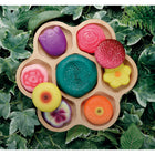 Yellow Door Sensory Play Stones 8-Piece Set - Flowers-Each flower stone measures approximately 2".