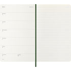 Moleskine - 2026 Agenda semainier Classic 12 mois à couverture souple - 5" x 8.25" - Vert myrte-Outils pratiques : calendrier, planification de voyages, idées et objectifs, pages lignées pour les notes