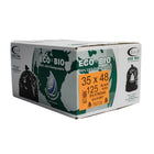 Eco II Oxo-Biodegradable Garbage Bags - 35" x 48" - Extra Strong - Black - 125 Pack-125 Pack