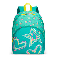 Trailblazer Back-to-School Backpack - 20 L - Turquoise Print-Durable & Spacious: Made from polyester with a 20L capacity, perfect for books, supplies, and personal items.