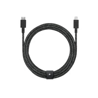 Native Union Belt XL USB-C to Lightning 3m Cable - Cosmos Black-For iPhones, iPads & AirPods