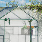 Outsunny - serre tunnel 19,5 pi x 10 pi x 6,5 pi avec porte en maille zippée à enrouler-Une porte et des fenêtres avec filet empêchent les invités indésirables d’entrer tout en permettant la ventilation  
