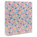 Staples 1" 3-Ring Binder - Gummy Bears-Round ring binder, gummy bears design, holds up to 175 sheets of paper