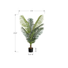 Monarch Specialties 47" Artificial Indoor Palm Tree - Floor - Black Pot-This easy-care faux potted plant is made from the highest quality materials and requires no maintenance or watering, for a sustainable, environmentally friendly, decorative accent that will last a lifetime