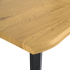 Homy Casa 63"W Live Edge Office Desk - Natural-Protective rubber caps to safeguard your floors