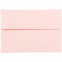 JAM Paper 4bar A1 Envelopes, 3.63 x 5 1/8, Baby Pink, 250 Pack (155621H)-Baby pink brite hue recycled envelope