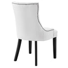 Modway Regent Tufted Fabric Dining Chair - White-Chair Weight Capacity: 286 lbs.