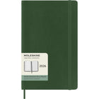 Moleskine - 2026 Agenda semainier Classic 12 mois à couverture souple - 5" x 8.25" - Vert myrte-Daté de janvier à décembre 2026