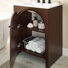 Modway Appia 24" Bathroom Vanity Cabinet - Walnut-Sink Basin and Fixtures Not Included