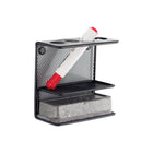 Safco - Organisateur de marqueur en métal maillé Onyx - Noir-Accessoire de tableau blanc magnétique pour le marqueur d'effacement à sec et le stockage de la gomme.