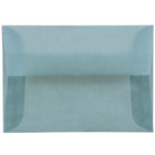 JAM Paper - Enveloppes d'invitation en vélin translucide A1 à 4 barres - 3,625 po x 5,125 po - Bleu océan - paquet de 25 (1591614)-Couleur : bleu océan.