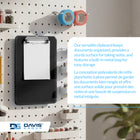 Davis Group - Planchettes à pince en plastique, format lettre, 9 po l x 12 po H – Noir - 6 par paquet-Les planchettes sont munies d’une pince en métal solide