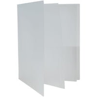 JAM Paper - Chemises multi-poches en plastique robuste - organiseur à 6 pochettes - transparent - Paquet de 2-Dossiers à poches multiples avec sections de poche intérieures | Couleur: Clair