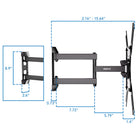 Mount-It! Full Motion Wall Mount for 23" - 55" TVs-Full Motion TV Wall Mount includes all required hardware, clearly written instructions, and a step by step guide specific to this product