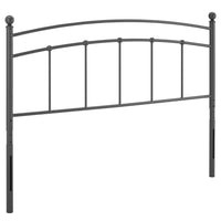 Modway Abigail Metal Twin Headboard - Grey-Metal Twin Headboard