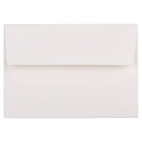 JAM Paper 4Bar A1 Strathmore Invitation Envelopes - 3.625" x 5.125" - Bright White Laid - 50 Pack-Colour: White