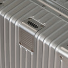 Champs - Bagages à main en aluminium Elite Collection-Système de compression intérieur et panneau de pochette à clipser avec compartiments à fermeture à glissière