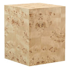 Modway - Cosmos 16 po Carré Table d’appoint en bois de burle - Burl naturel-Design moderne, inspiré de la nature