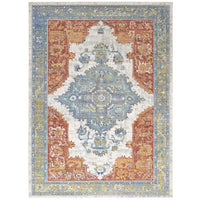 Modway Citlali Distressed Southwestern Aztec Area Rug - 4 ft W x 6 ft L - Multicolored-Colorful Southwestern Aztec Area Rug
