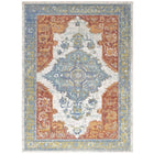 Modway - Citlali Aztèques du Sud-Ouest en détresse Tapis 4 pi l x 6 pi L - Multicolore-Tapis coloré de la région aztèque du sud-ouest