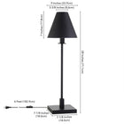 Hudson&Canal - Lampe de table Clement de 71 cm de haut avec abat-jour en métal, - Bronze noirci/Bronze noirci-Nettoyer avec un chiffon doux et sec, sans produits chimiques agressifs ni produits de nettoyage abrasifs