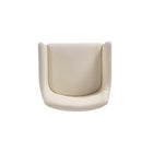 Manhattan Comfort - Fauteuil de salle à manger moderne Serena 23,03 po en similicuir crème-Garantie limitée du fabricant de 30 jours