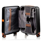 Champs Vintage II 3-Piece Luggage Set - Black-Telescopic Handle